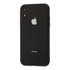Чехол для iPhone Xr Glass Pastel Color Logo Black