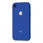 Чехол для iPhone Xr Glass Pastel Color Logo Blue