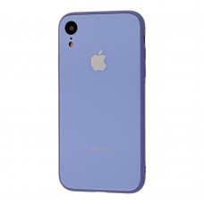 Чехол для iPhone Xr Glass Pastel Color Lavander Gray