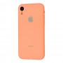 Чехол для iPhone Xr Glass Pastel Color Logo Peach