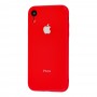 Чехол для iPhone Xr Glass Pastel Color Logo Red