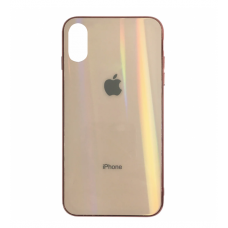 Чехол для iPhone Xr Glass Polaris Logo Rose Gold