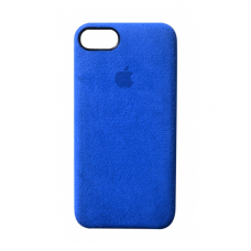 Премиум чехол Alcantara Case Full Blue (Синий) для iPhone 7/8