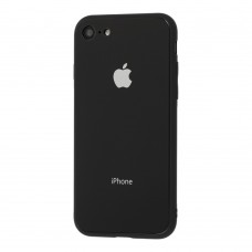 Чехол для iPhone 7/8 Glass Pastel Color Logo Black