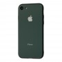 Чехол для iPhone 7/8 Glass Pastel Color Logo Forest Green