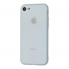 Чехол для iPhone 7/8 Glass Pastel Color Logo Mist Blue