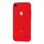Чехол для iPhone 7/8 Glass Pastel Color Logo Red
