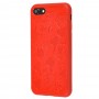 Чехол iPhone 7/8 Mickey Mouse Leather Red