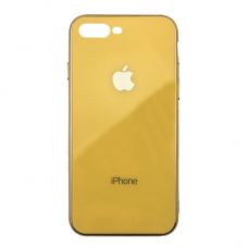 Чехол для iPhone 7 Plus/8 Plus Glass Logo Case Yellow