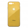 Чехол для iPhone 7 Plus/8 Plus Glass Logo Case Yellow