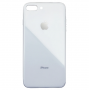 Чехол для iPhone 7 Plus/8 Plus Glass Logo Case White
