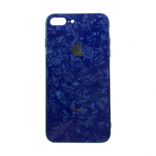 Стеклянный чехол Marble Синий для iPhone 7 Plus/8 Plus