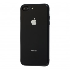 Чехол для iPhone 7 Plus/8 Plus Glass Pastel Color Logo Black