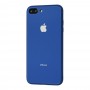 Чехол для iPhone 7 Plus/8 Plus Glass Pastel Color Logo Blue