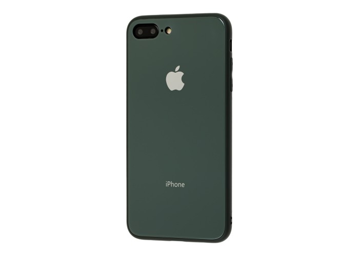 Чехол для iPhone 7 Plus/8 Plus Glass Pastel Color Logo Forest Green