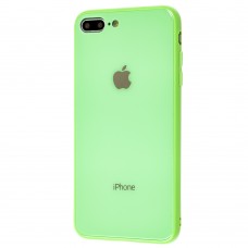 Чехол для iPhone 7 Plus/8 Plus Glass Pastel Color Logo Mint