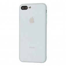 Чехол для iPhone 7 Plus/8 Plus Glass Pastel Color Logo Mist Blue
