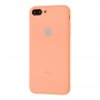 Чехол для iPhone 7 Plus/8 Plus Glass Pastel Color Logo Peach