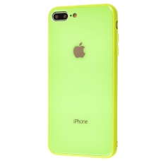 Чехол для iPhone 7 Plus/8 Plus Glass Pastel Color Logo Yellow