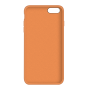 Силиконовый чехол Apple Silicone Case Papaya для iPhone 6/6s с закрытым низом