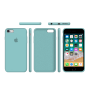 Силиконовый чехол Apple Silicone Case Sea Blue для iPhone 6/6s с закрытым низом