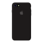 Силиконовый чехол Apple Silicone Case Black для iPhone 7/8 с закрытым низом