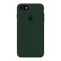 Силиконовый чехол Apple Silicone Case Forest Green для iPhone 7/8 с закрытым низом