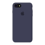 Силиконовый чехол Apple Silicone Case Midnight Blue для iPhone 7/8 с закрытым низом