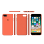 Силиконовый чехол Apple Silicone Case Orange для iPhone 7/8 с закрытым низом