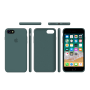 Силиконовый чехол Apple Silicone Case Pine Green для iPhone 7/8 с закрытым низом