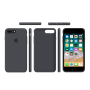 Силиконовый чехол Apple Silicone Case Charcoal Gray для iPhone 7 Plus /8 Plus с закрытым низом