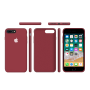 Силиконовый чехол Apple Silicone Case Deep Red для iPhone 7 Plus /8 Plus с закрытым низом