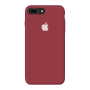 Силиконовый чехол Apple Silicone Case Deep Red для iPhone 7 Plus /8 Plus с закрытым низом