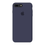 Силиконовый чехол Apple Silicone Case Midnight Blue для iPhone 7 Plus /8 Plus с закрытым низом