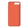 Силиконовый чехол Apple Silicone Case Orange для iPhone 7 Plus /8 Plus с закрытым низом