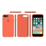 Силиконовый чехол Apple Silicone Case Orange для iPhone 7 Plus /8 Plus с закрытым низом