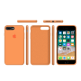 Силиконовый чехол Apple Silicone Case Papaya для iPhone 7 Plus /8 Plus с закрытым низом