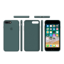 Силиконовый чехол Apple Silicone Case Pine Green для iPhone 7 Plus /8 Plus с закрытым низом