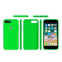 Силиконовый чехол Apple Silicone Case Uran Green для iPhone 7 Plus /8 Plus с закрытым низом