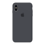 Силиконовый чехол Apple Silicone Case Charcoal Gray для iPhone X/Xs с закрытым низом