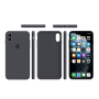 Силиконовый чехол Apple Silicone Case Charcoal Gray для iPhone X/Xs с закрытым низом
