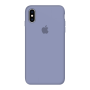 Силиконовый чехол Apple Silicone Case Lavander Gray для iPhone X/Xs с закрытым низом