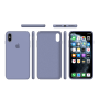 Силиконовый чехол Apple Silicone Case Lavander Gray для iPhone X/Xs с закрытым низом
