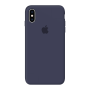 Силиконовый чехол Apple Silicone Case Midnight Blue для iPhone X/Xs с закрытым низом