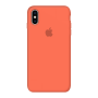 Силиконовый чехол Apple Silicone Case Orange для iPhone X/Xs с закрытым низом