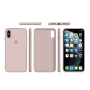 Силиконовый чехол Apple Silicone Case Pink Sand для iPhone X/Xs с закрытым низом