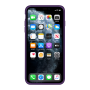 Силиконовый чехол Apple Silicone Case Purple для iPhone X/Xs с закрытым низом