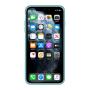 Силиконовый чехол Apple Silicone Case Sea Blue для iPhone X/Xs с закрытым низом