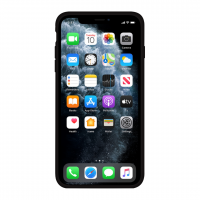 Силиконовый чехол Apple Silicone Case Black для iPhone Xs Max с закрытым низом