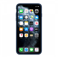 Силиконовый чехол Apple Silicone Case Cobalt Blue для iPhone Xs Max с закрытым низом